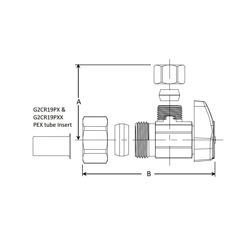 BrassCraft&reg; G2CR19X C