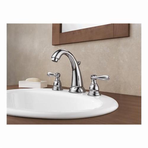 DELTA&reg; B3596LF Windemere&reg; Widespread Lavatory Faucet With Metal Pop-Up Drain