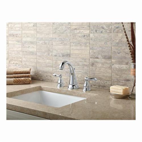 DELTA&reg; B3596LF Windemere&reg; Widespread Lavatory Faucet With Metal Pop-Up Drain