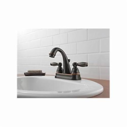 DELTA&reg; Peerless&reg; P299696LF Centerset Lavatory Faucet With Plastic Pop-Up Drain