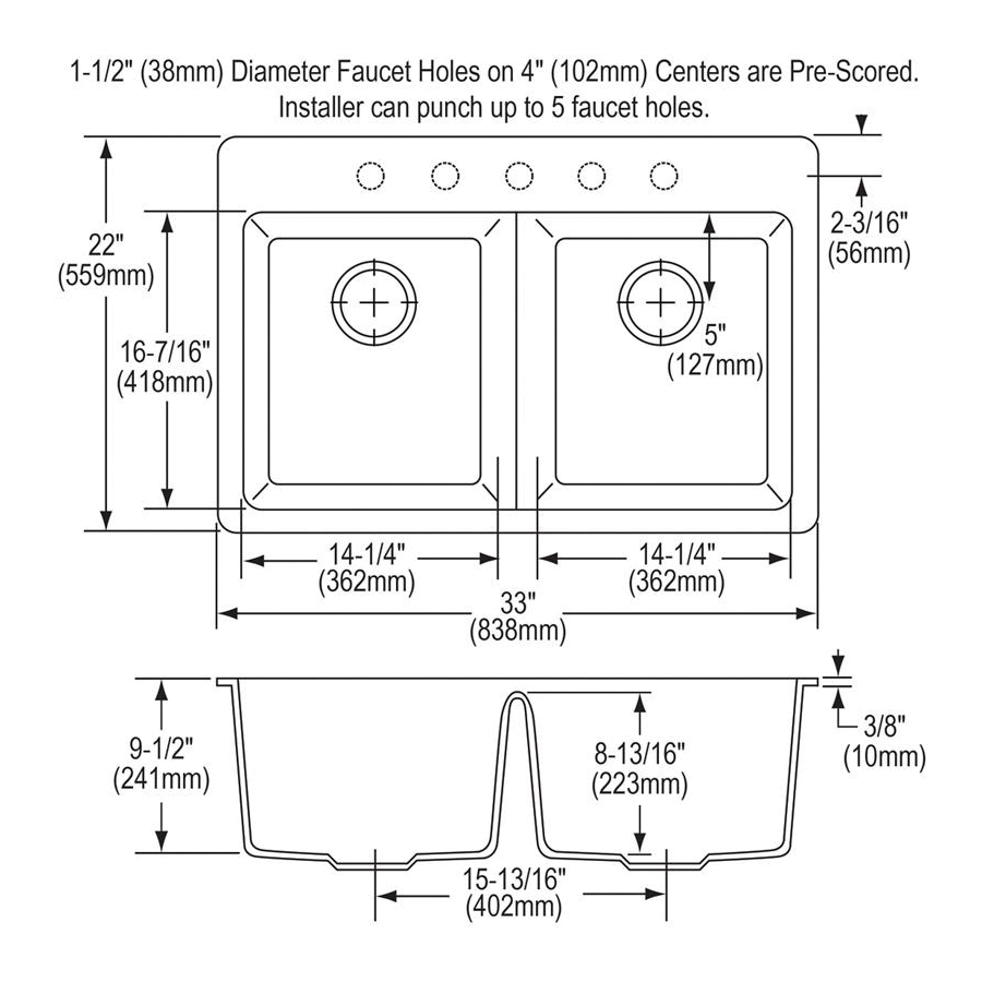Elkay&reg; ELG3322GY0