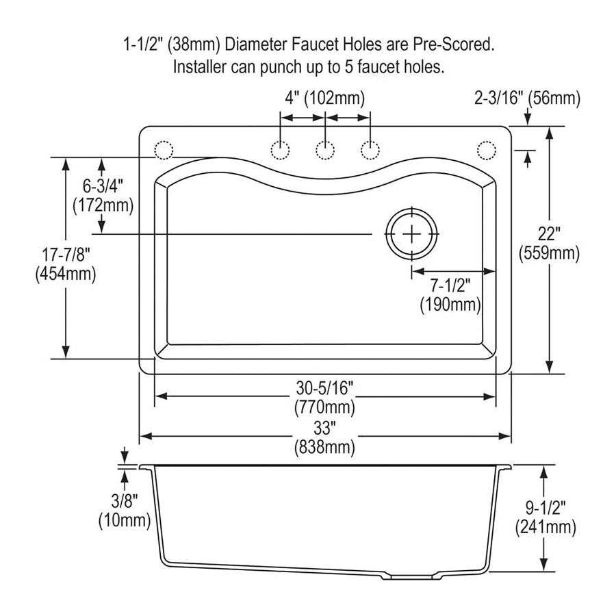 Elkay&reg; ELGS3322RBQ0
