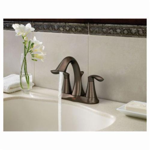 Moen&reg; 6410 Eva&reg; Centerset Bathroom Faucet With Metal Pop-Up Drain
