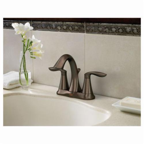 Moen&reg; 6410 Eva&reg; Centerset Bathroom Faucet With Metal Pop-Up Drain
