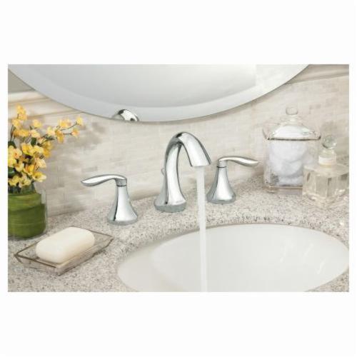 Moen&reg; T6420 Eva&reg; Widespread Bathroom Faucet With Metal Pop-Up Drain