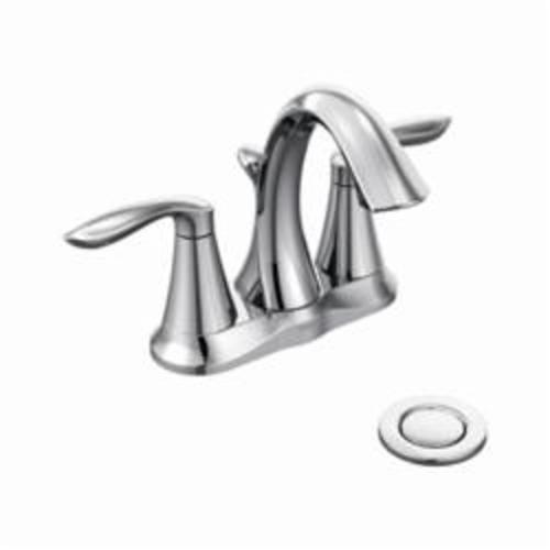Moen&reg; 6410 Eva&reg; Centerset Bathroom Faucet With Metal Pop-Up Drain
