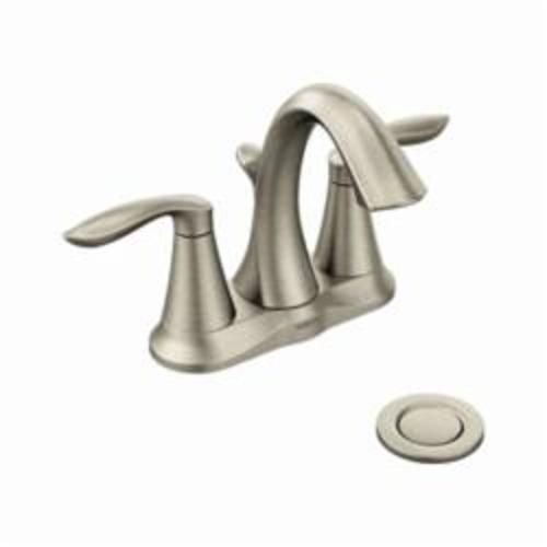 Moen&reg; 6410 Eva&reg; Centerset Bathroom Faucet With Metal Pop-Up Drain