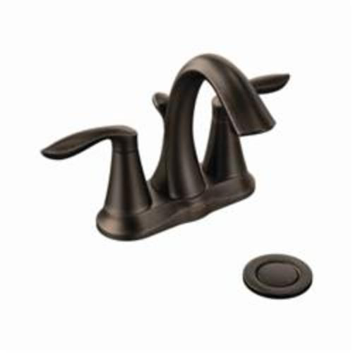 Moen&reg; 6410 Eva&reg; Centerset Bathroom Faucet With Metal Pop-Up Drain