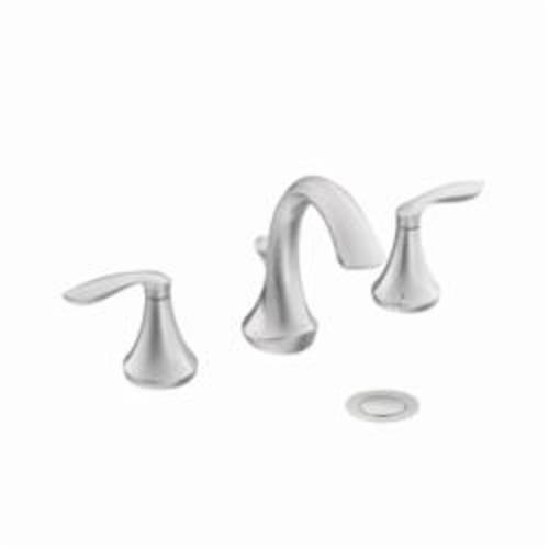 Moen&reg; T6420 Eva&reg; Widespread Bathroom Faucet With Metal Pop-Up Drain